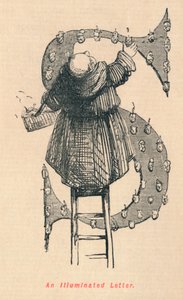 Une Lettre Illuminée, vers 1860