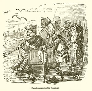 Canute réprimandant ses courtisans