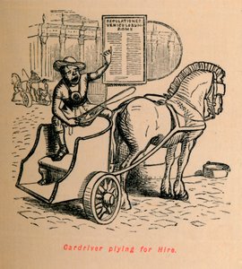 Conducteur de voiture à louer, 1852