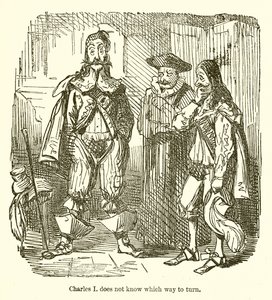 Charles I ne sait pas où se tourner - John Leech