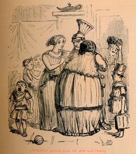 Coriolanus quittant sa femme et sa famille, 1852