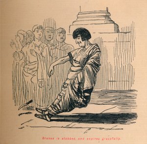 Drusus est poignardé et expire gracieusement, 1852