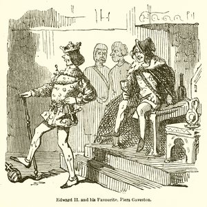 Édouard II et son favori, Piers Gaveston - John Leech
