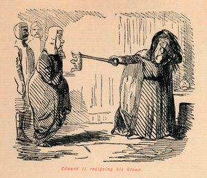 Édouard II abdiquant sa couronne - John Leech