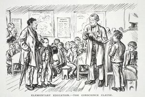 Éducation Élémentaire - la clause de conscience - John Leech