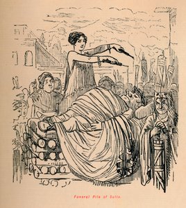 Le bûcher funéraire de Sylla, 1852 - John Leech