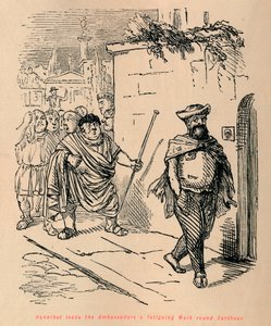 Hannibal mène les ambassadeurs dans une marche fatigante autour de Carthage, 1852