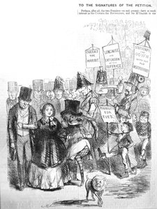 À quoi aurait pu ressembler la procession chartiste, 1848 - John Leech