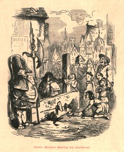 Perkin Warbeck lisant sa confession, 1897