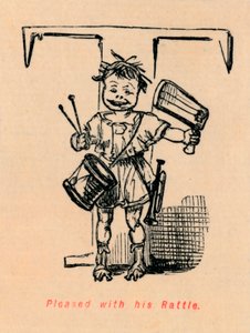 Content de son hochet, 1852 - John Leech