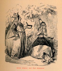 La reine Éléonore et la belle Rosamonde, vers 1860