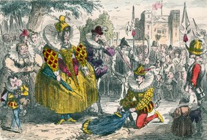 La reine Élisabeth et Sir Walter Raleigh