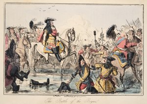 La bataille de la Boyne, de The Comic History of England, pub. 1864 - John Leech