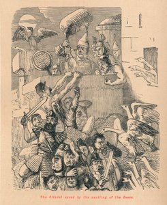 La Citadelle sauvée par le caquetage des oies, 1852 - John Leech