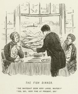 Le Dîner de poisson - John Leech