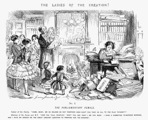 La Femme parlementaire, 1850 - John Leech
