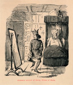 Conduite indécente de Henry, prince de Galles, vers 1860 - John Leech