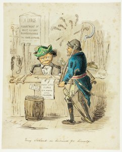 Jeune Irlande en affaires pour lui-même - John Leech