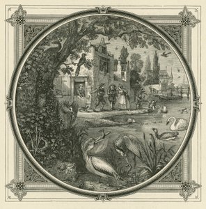 Chaque oiseau chante selon son bec (gravure)