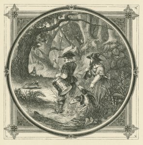 Les lièvres ne sont pas attrapés au son du tambour, ni les oiseaux avec des tartes (gravure)