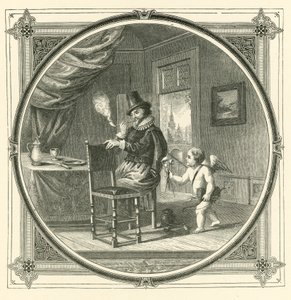 La fumée est la nourriture des amoureux (gravure)