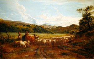 Une belle soirée après la pluie, une scène au Pays de Galles - John Linnell