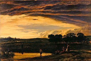 Soirée, tempête se dissipant