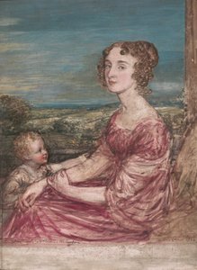Mme William Wilberforce et enfant - John Linnell