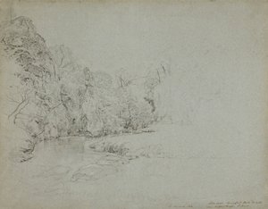 Piscine de Brochet, Beresford Hall, Derbyshire - John Linnell