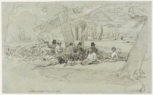 Le repas des bûcherons - John Linnell
