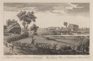 Vue ouest du pont de Chelsea - John Lodge