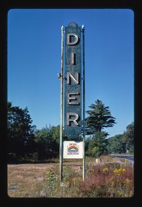 Enseigne de restaurant, Shrewsbury, Massachusetts, États-Unis - John Margolies