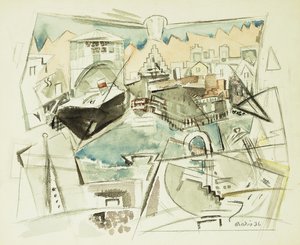 Bord de mer, Manhattan - John Marin