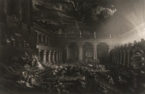 Le festin de Belshazzar, tiré des Illustrations de la Bible - John Martin