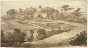 Paysage oriental fantastique - John Martin