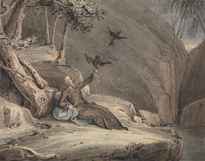 Les corbeaux nourrissant Élie