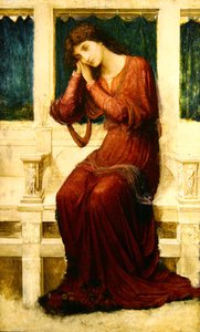 Quand le chagrin vient à Summerday, les roses fleurissent en vain, vers 1910 - John Melhuish Strudwick