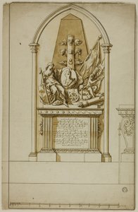 Conception pour un monument funéraire non exécuté pour le premier duc de Marlborough - John Michael Rysbrack