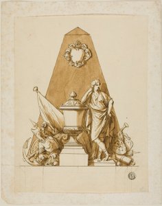 Projet non exécuté pour le monument au premier duc de Marlborough - John Michael Rysbrack