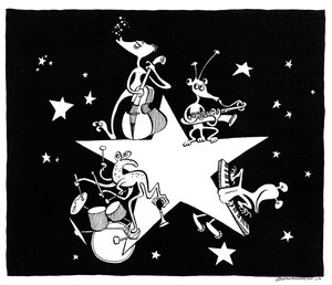 Alien All- Stars caricature de John Minnion - John Minnion