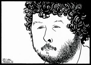 BIRTWISTLE, Harrison - caricature de John Minnion Compositeur anglais - John Minnion