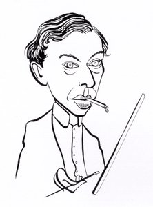 Ernst Ludwig Kirchner, caricature - John Minnion
