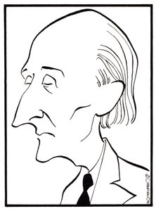 Frederick Delius - caricature de John Minnion - compositeur anglais - 29 janvier 1862 - 10 juin 1934 - John Minnion