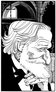 Giuseppe Verdi - portrait de profil du compositeur italien, 9 ou 10 octobre 1813 - 27 janvier 1901