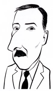 Stefan Zweig, caricature - John Minnion