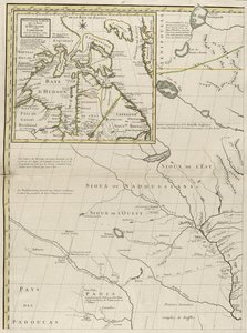 Carte des dominions britanniques et français en Amérique, 1756 - John Mitchell