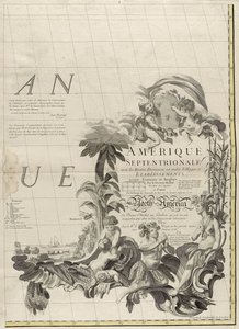 Carte des dominions britanniques et français en Amérique, 1756 - John Mitchell