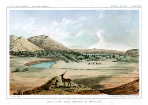 Rivière Milk, près de la jonction du Missouri, 1856 - John Mix Stanley