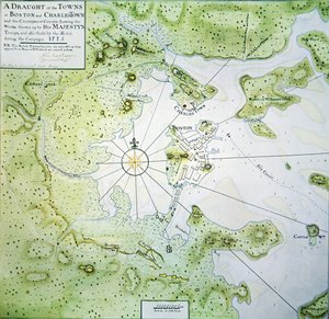 Carte de Boston et Charlestown - John Montresor