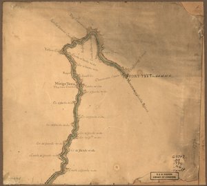 (Carte de la rivière Ohio depuis Fort Pitt. LOC gm71002315